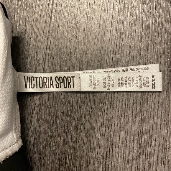 Victoria secret sports bra black and white striped - Picture 6 of 6